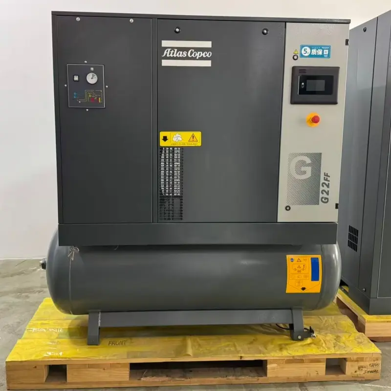 தொழில்துறை உற்பத்திக்கான அட்லஸ் காப்கோ G22FF 22kW 30HP எண்ணெய் உட்செலுத்தப்பட்ட ரோட்டரி ஸ்க்ரூ ஏர் கம்ப்ரசர்