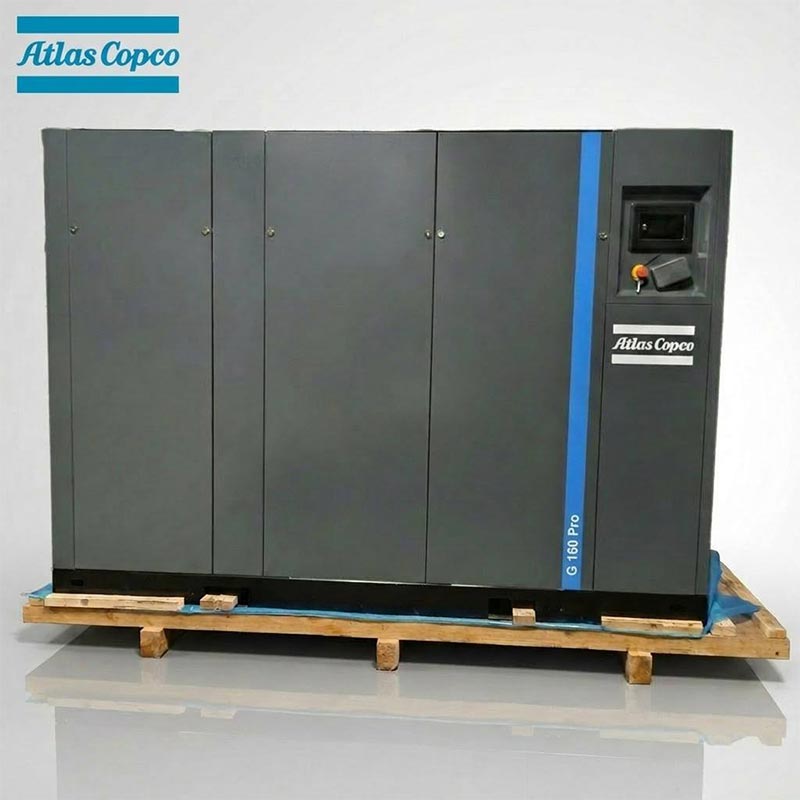 அட்லஸ் காப்கோ GA160 Pro 160kW 215HP எண்ணெய் உட்செலுத்தப்பட்ட ரோட்டரி ஸ்க்ரூ ஏர் கம்ப்ரசர் 7.5 10Bar 1543CFM