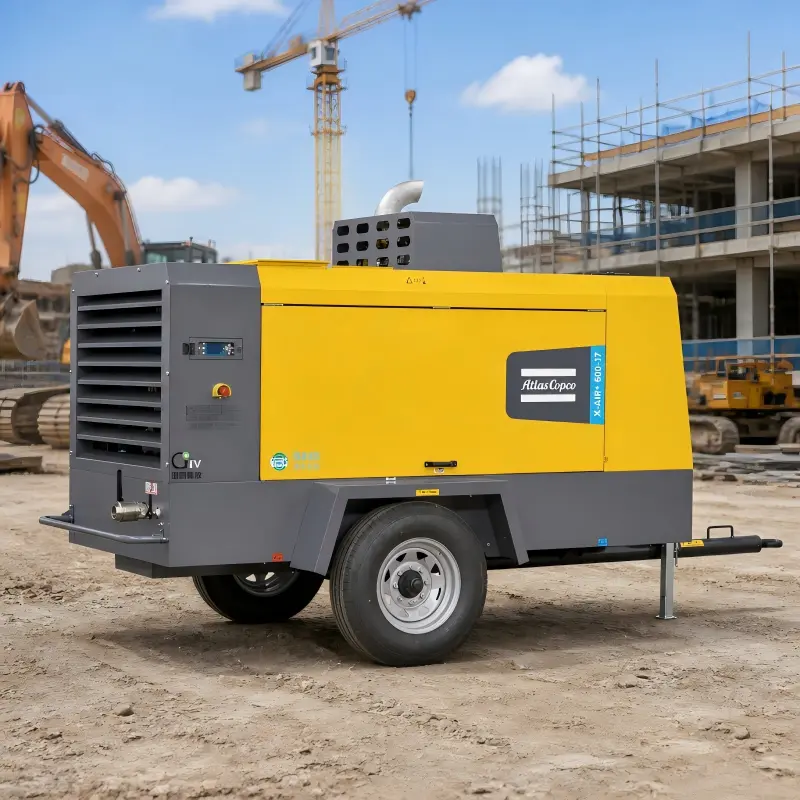 அட்லஸ் காப்கோ எக்ஸ்-ஏர்+600-17 போர்ட்டபிள் டீசல் அமுக்கி 154kW உண்மையான